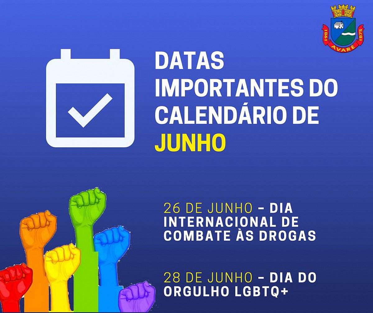 Semads lembra datas importantes do mês de junho