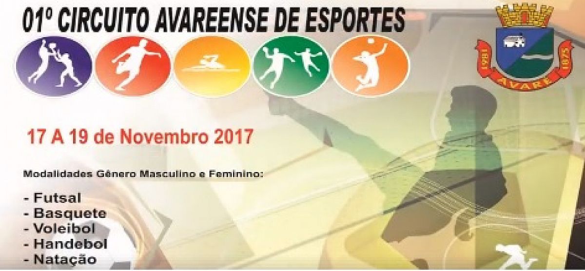 Secretaria realizará o 1º Circuito Avareense de Esportes