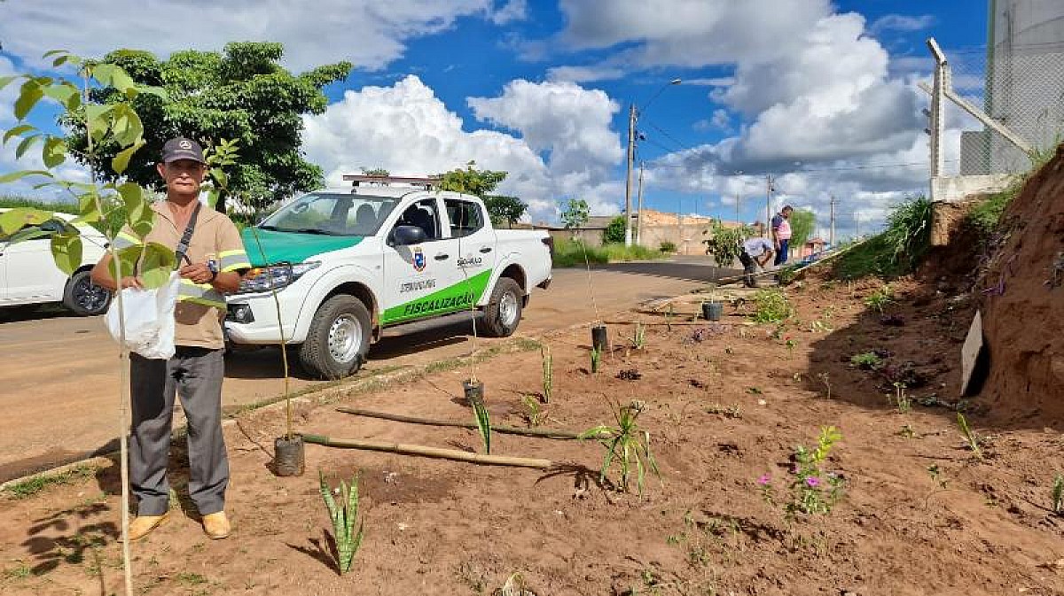 Área de descarte de lixo é revitalizada com ajuda da comunidade