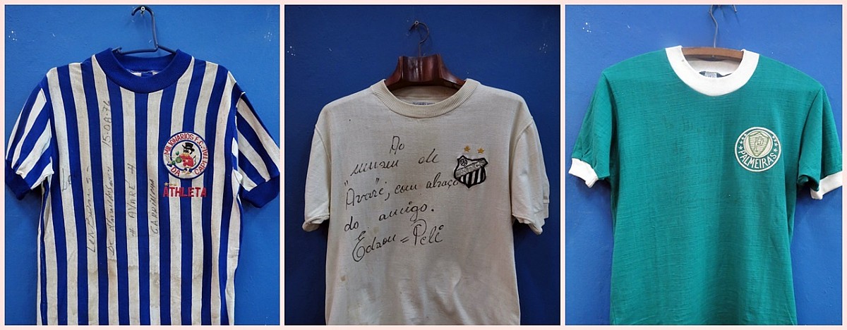 Museu Municipal conserva camisas com autógrafos de grandes craques do futebol