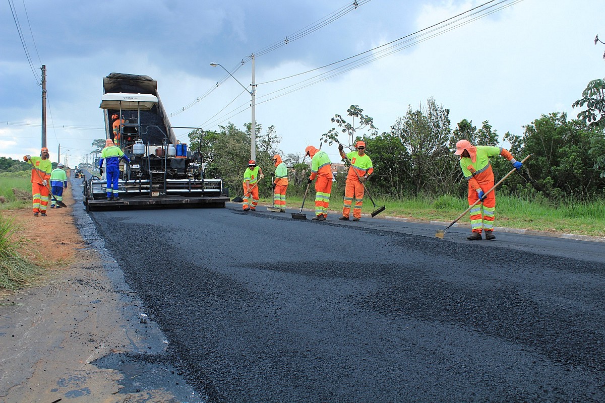 Avenida Nova Avaré é recapeada pela Prefeitura