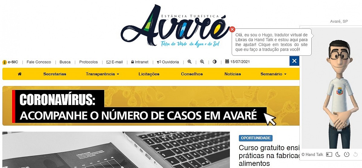 Aplicativo que traduz site da Prefeitura para Libras foi aprovado por usuários