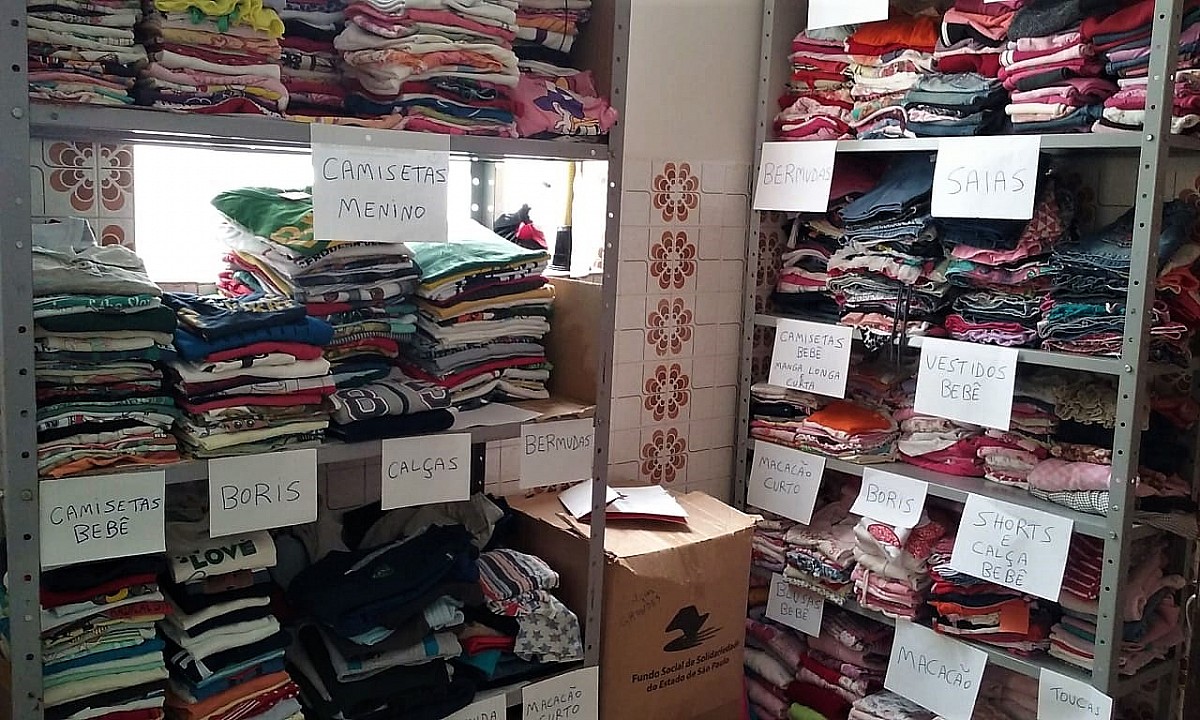 Fundo de Solidariedade recebe doação de roupas e brinquedos