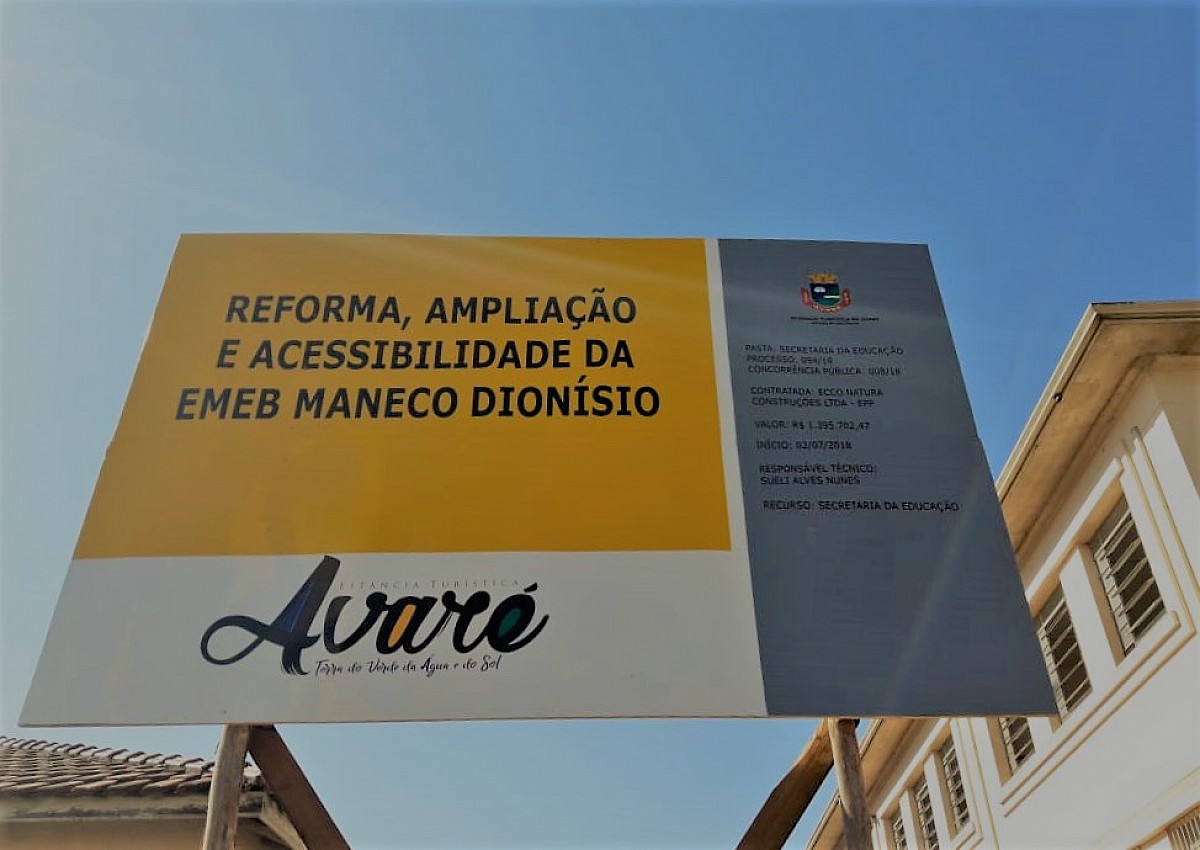 Prefeitura da inicio à reforma da EMEB Maneco Dionísio