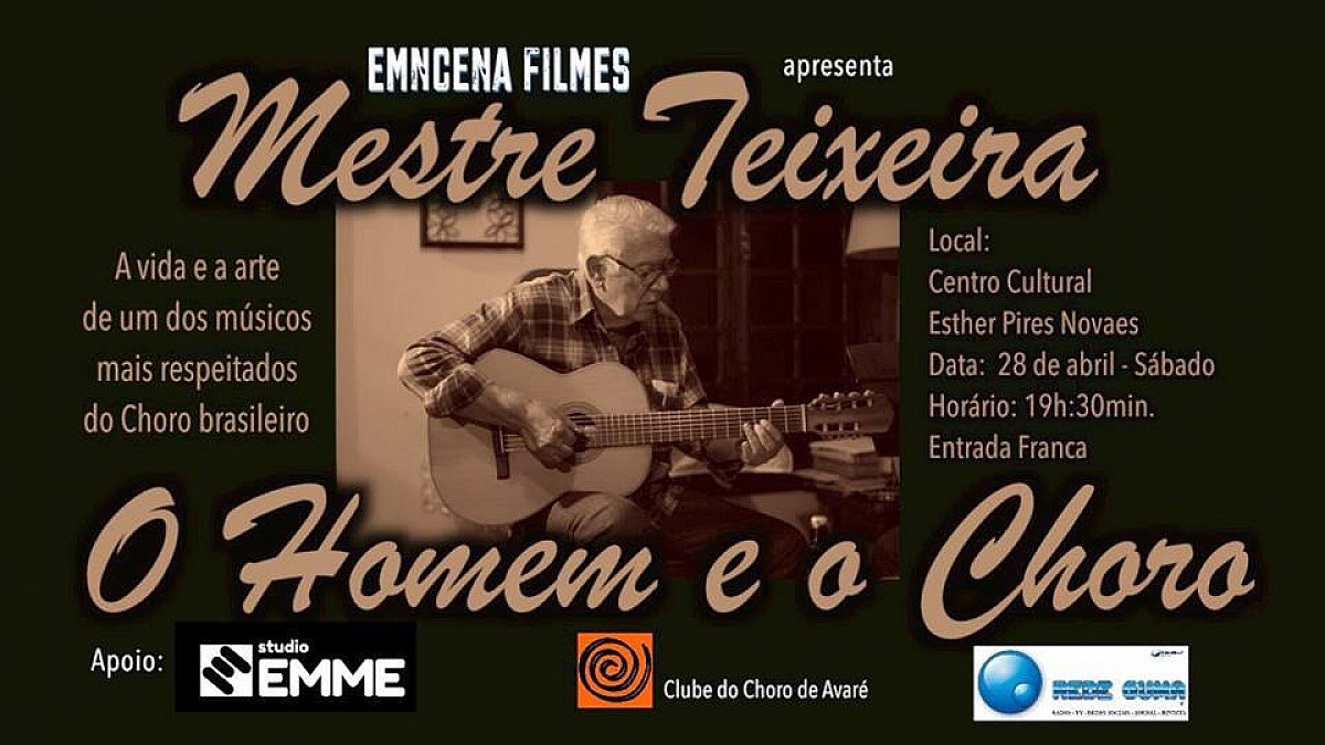 Instrumentista Teixeira será homenageado em documentário