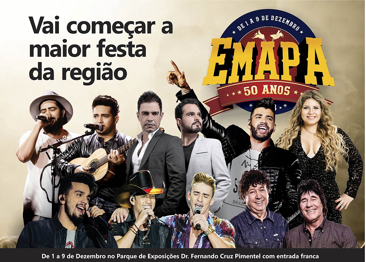 Feira traz espetáculos com grandes nomes da música sertaneja