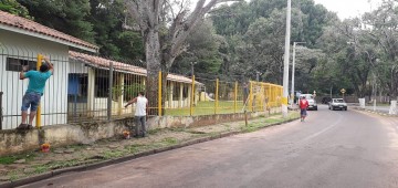 Campo de bocha e pista de skate do Ipiranga recebem nova pintura