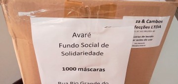 Fundo Social recebe doação de máscaras da concessionária responsável pela SP-255