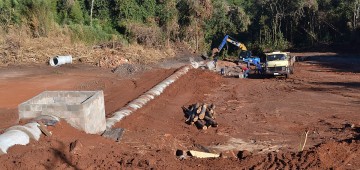 Obra para contenção de erosão avança no Bairro Camargo