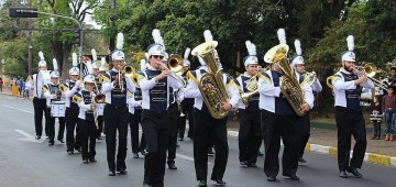 Encontro de bandas e fanfarras é atração neste feriado