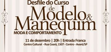 Formatura do curso de moda terá desfile profissional