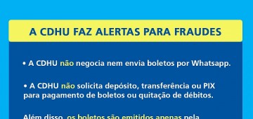 CDHU alerta sobre cobranças falsas por email e WhatsApp