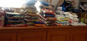 Estimacão garante mais de 200 quilos de alimentos para o Fundo Social