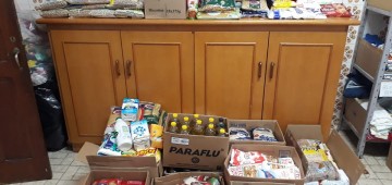 Fundo Social recebe doações de alimentos e leite