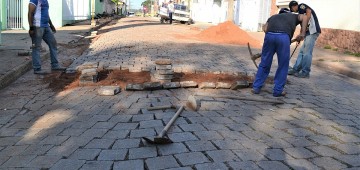 Rua Pará passa por intervenção