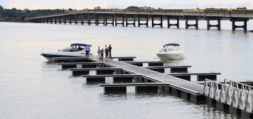 Píer público é inaugurado em solenidade no Camping Municipal