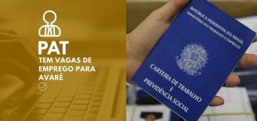 Oportunidade de contratação em Avaré