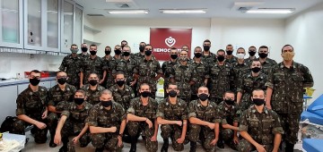 Voluntários do Tiro de Guerra de Avaré realizam doação de sangue