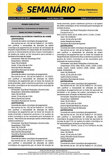 Semanário Oficial - Ed. 2045