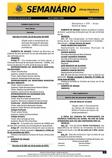 Semanário Oficial - Ed. 2442