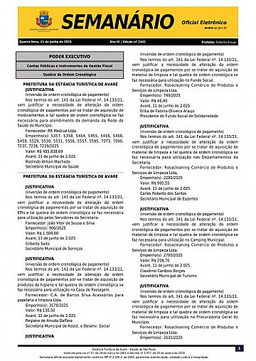 Semanário Oficial - Ed. 2441