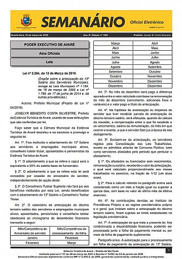 Semanário Oficial - Ed. 299