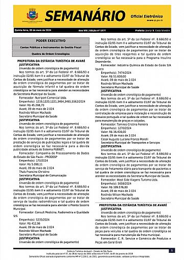 Semanário Oficial - Ed. 1977