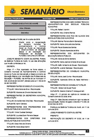 Semanário Oficial - Ed. 390