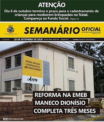 Semanário Oficial - Ed. 877