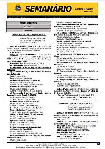 Semanário Oficial - Ed. 1672