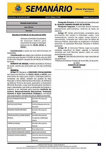Semanário Oficial - Ed. 2445