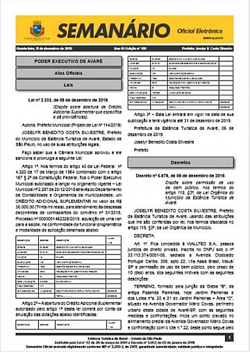 Semanário Oficial - Ed. 510