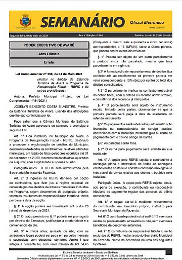 Semanário Oficial - Ed. 946