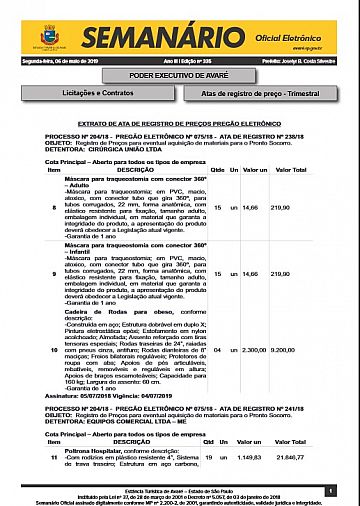 Semanário Oficial - Ed. 335