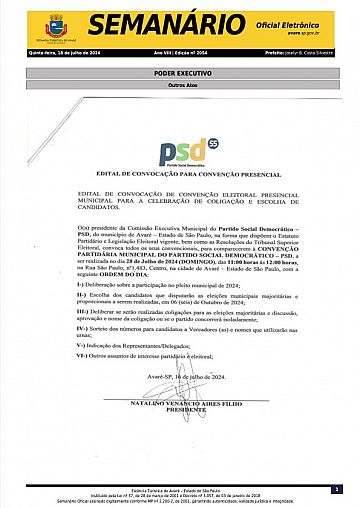 Semanário Oficial - Ed. 2054