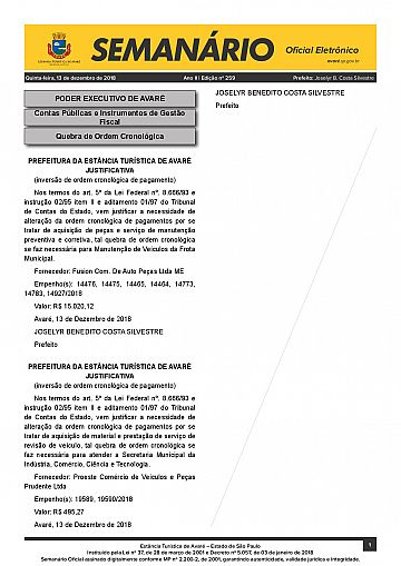 Semanário Oficial - Ed. 259
