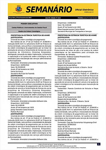 Semanário Oficial - Ed. 1512