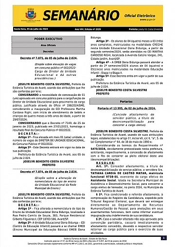Semanário Oficial - Ed. 2039