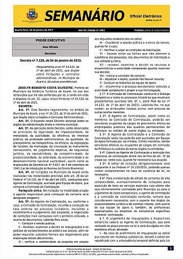 Semanário Oficial - Ed. 1483