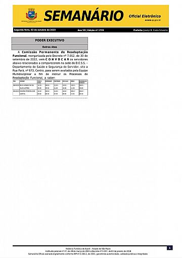 Semanário Oficial - Ed. 1739