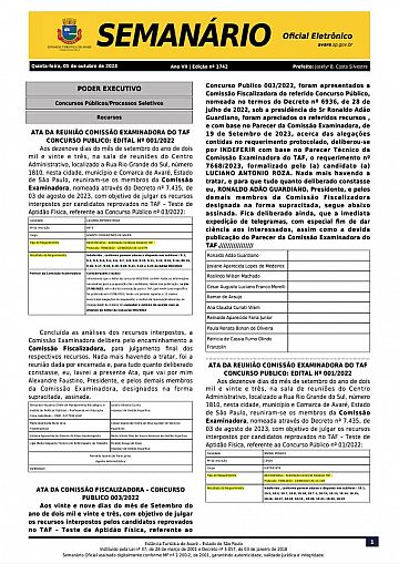 Semanário Oficial - Ed. 1742