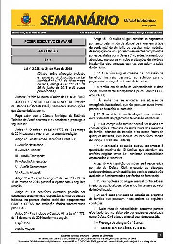 Semanário Oficial - Ed. 347