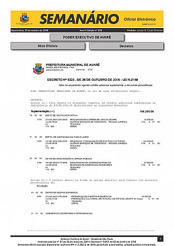 Semanário Oficial - Ed. 235