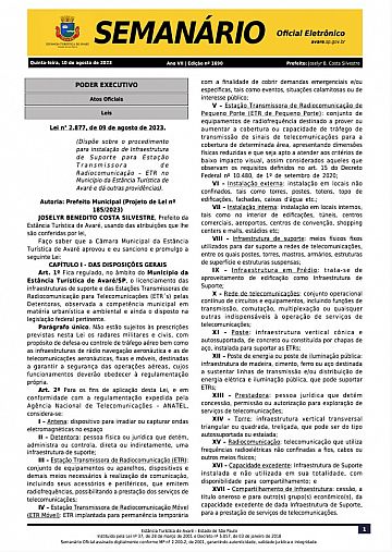 Semanário Oficial - Ed. 1690