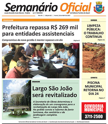 Semanário Oficial - Ed. 814