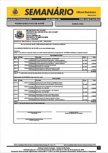 Semanário Oficial - Ed. 559