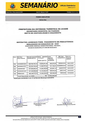 Semanário Oficial - Ed. 2427