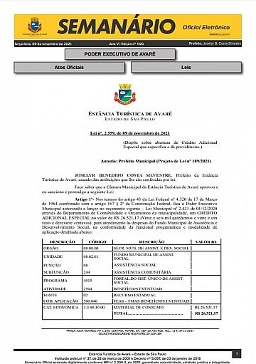 Semanário Oficial - Ed. 1120