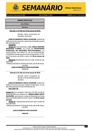 Semanário Oficial - Ed. 1242