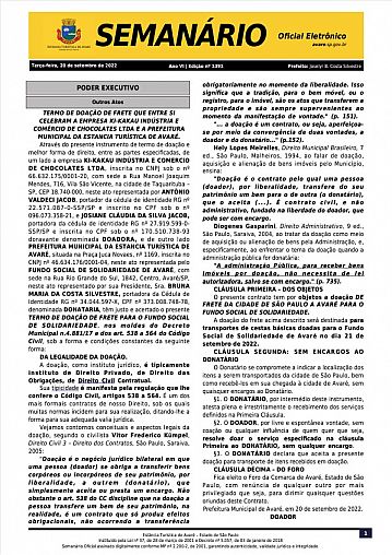 Semanário Oficial - Ed. 1391